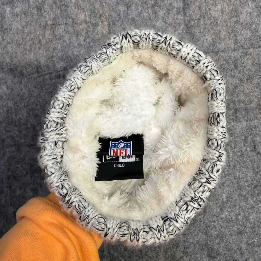 Green Bay Packers Child Knit Hat Pom Pom‎ Ear Warmers NFL New Era